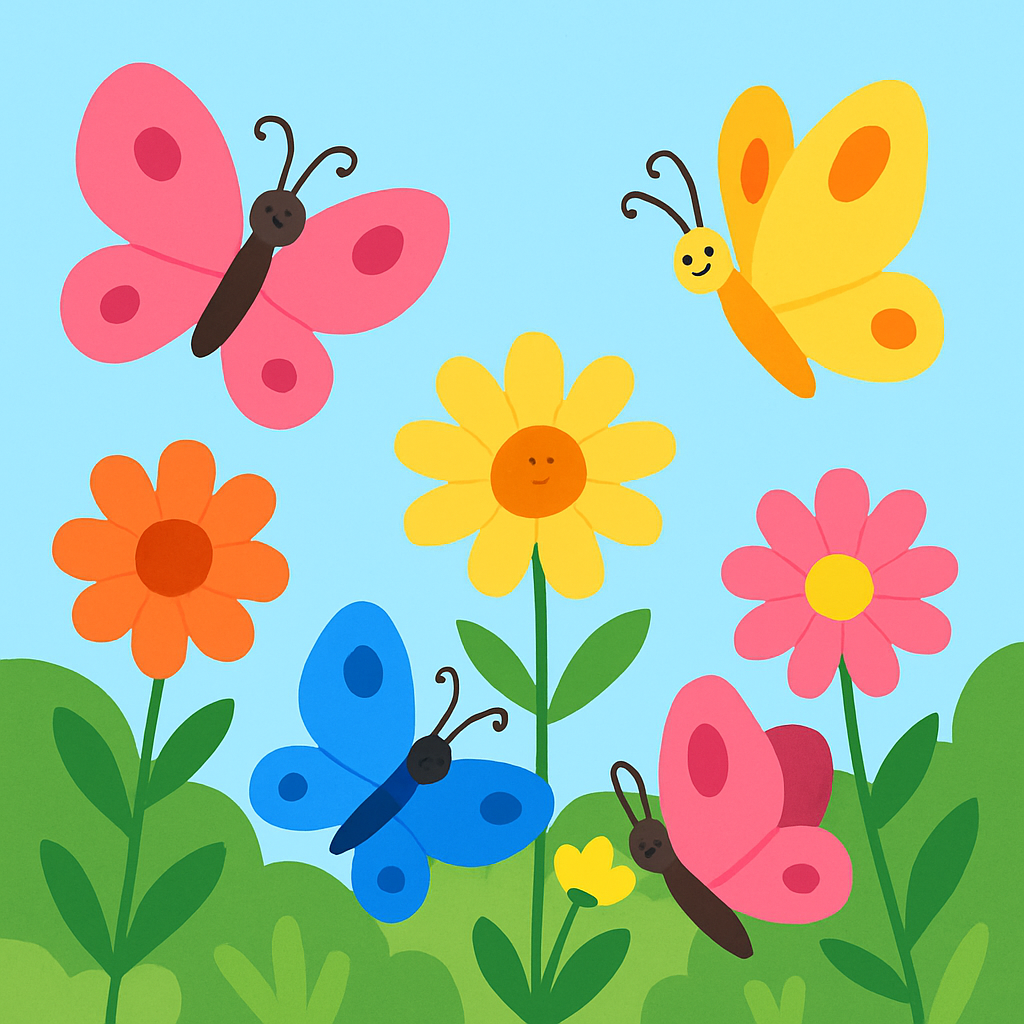 Garden Butterfly Bliss Paint By Color