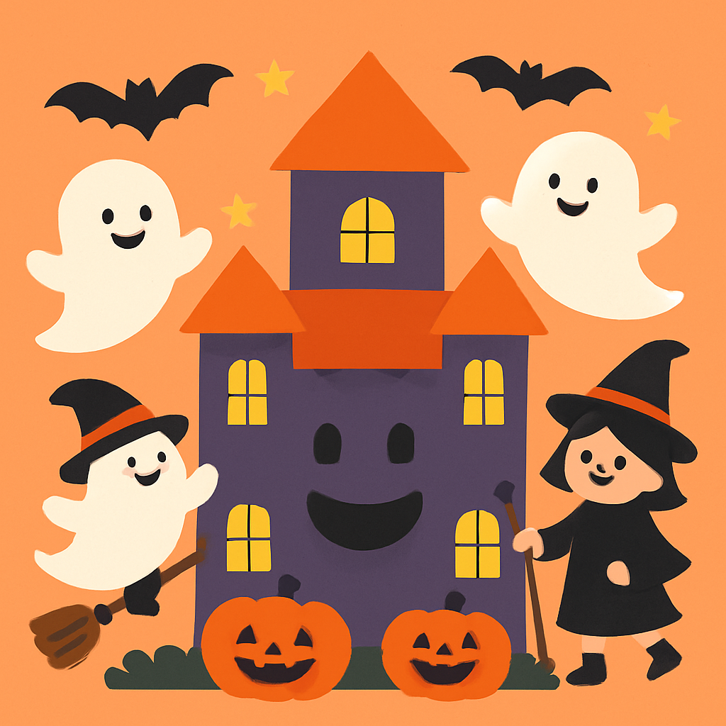 Happy Haunted House Paint By Color