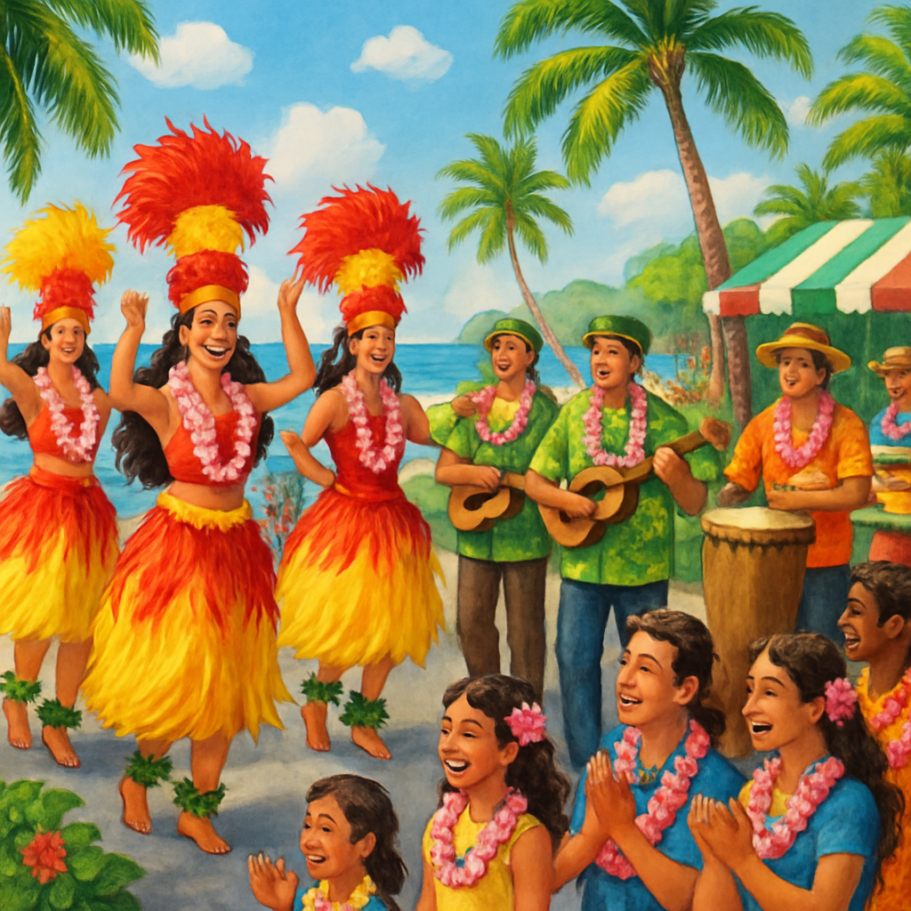 Hawaii's Aloha Festivals Diamond Painting