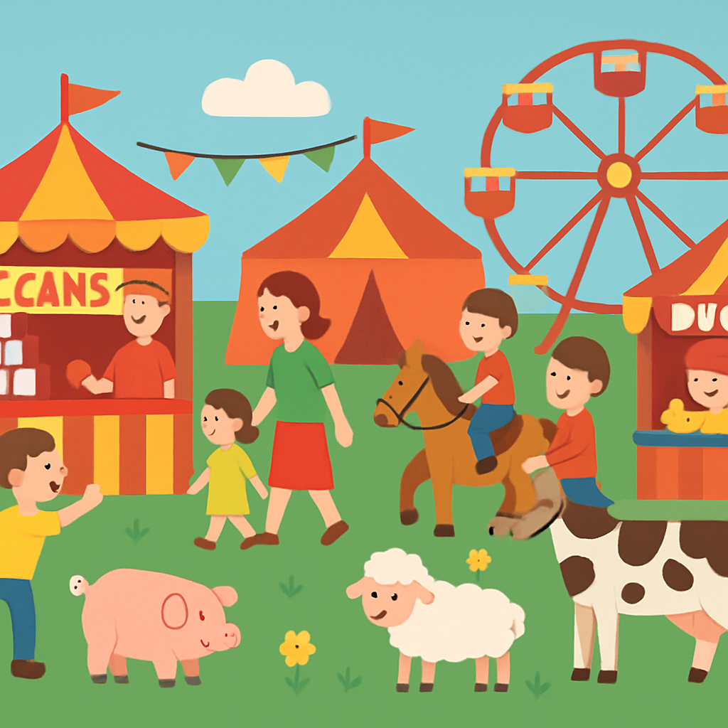 Country Fair Festivities Paint By Color