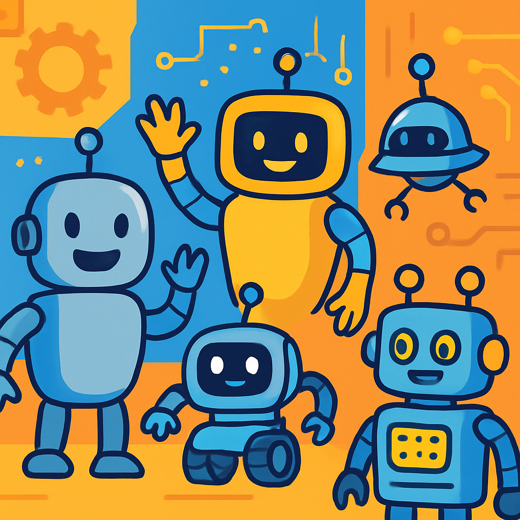 Robotic Wonderland Paint By Color