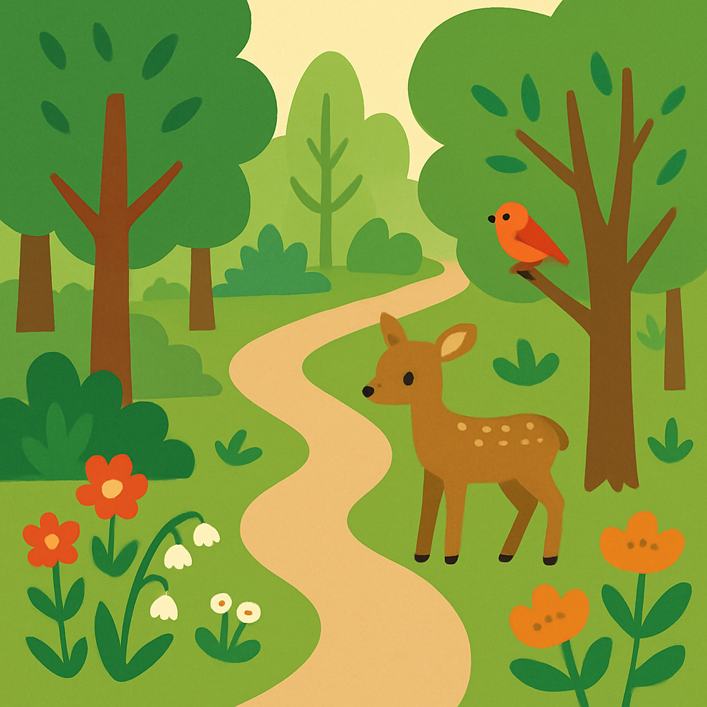 Forest Adventure Path Paint By Color