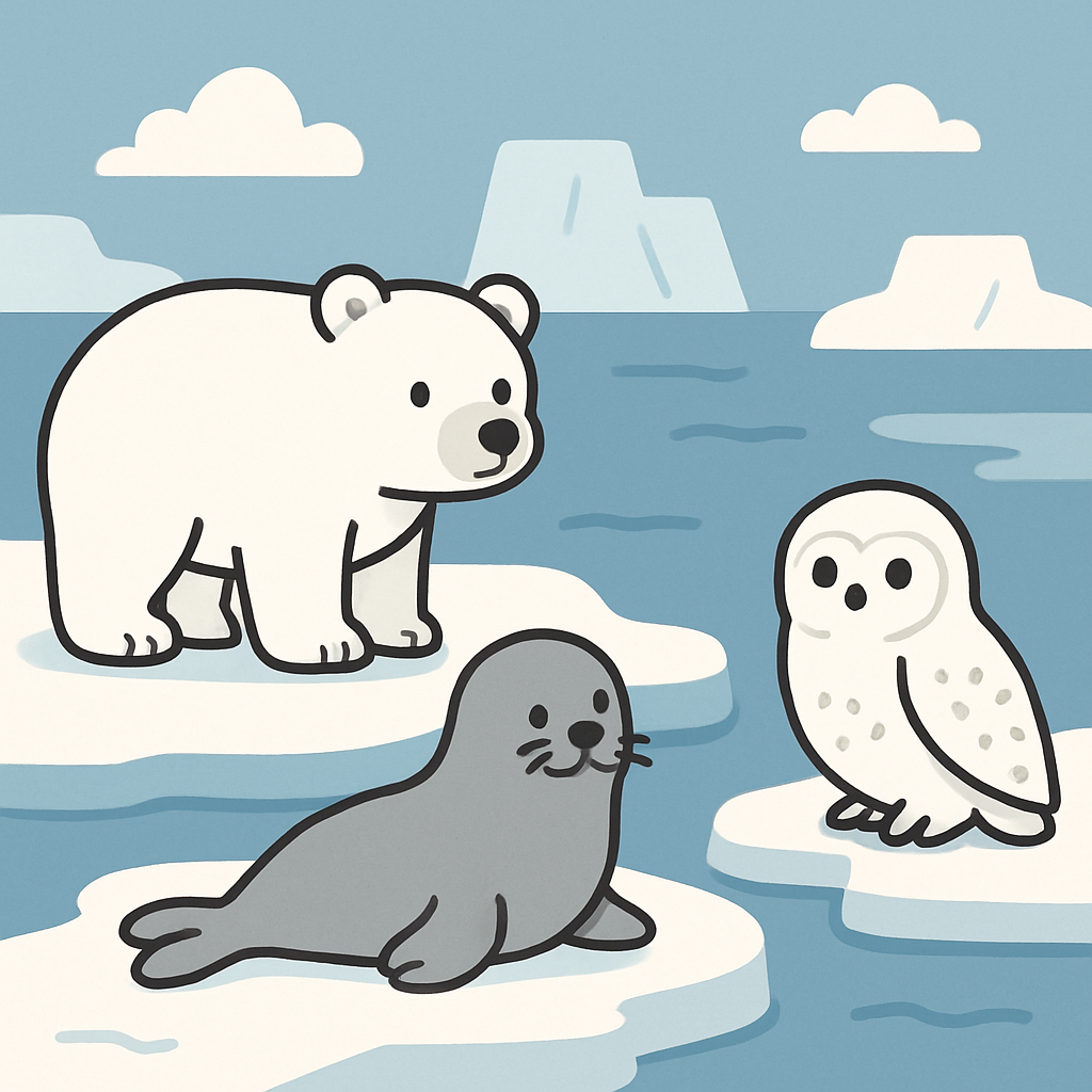 Polar Animal Kingdom Paint By Color