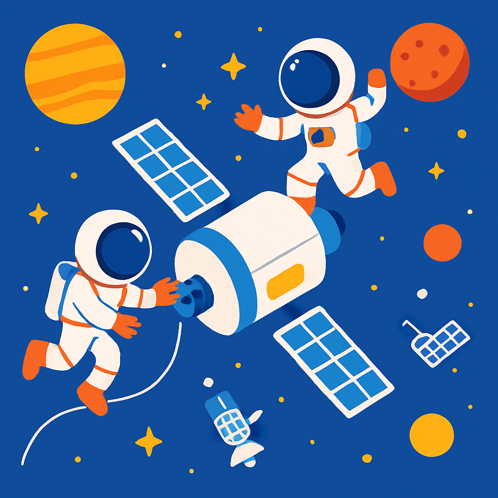 Space Station Playtime Paint By Color