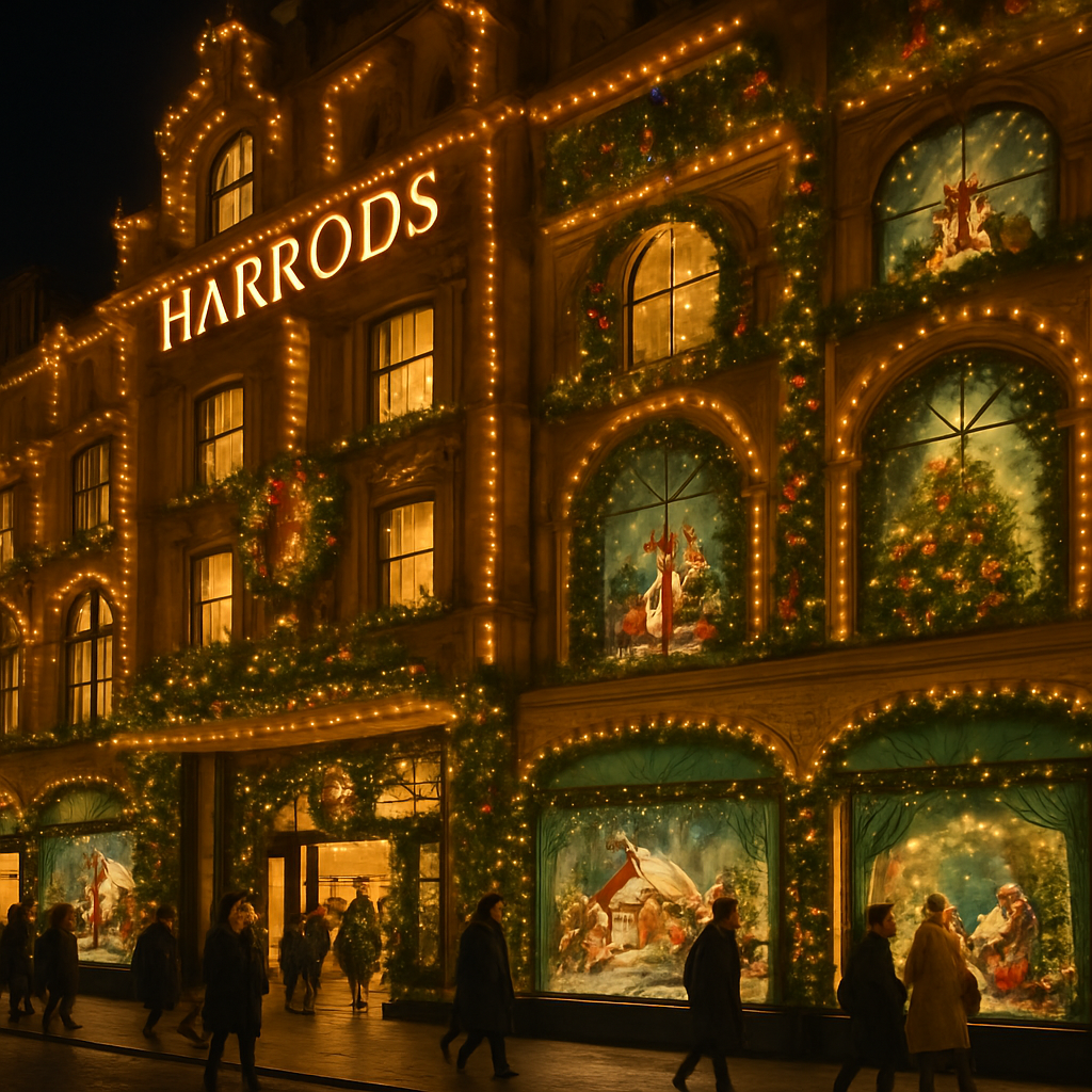 Harrods Christmas Festival Paint By Color