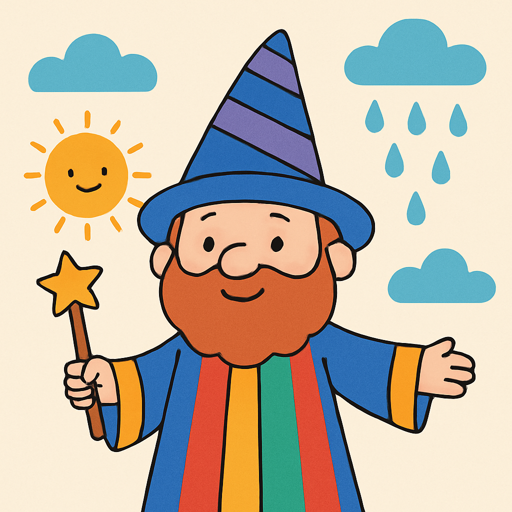 Whimsical Weather Wizard Paint By Diamond