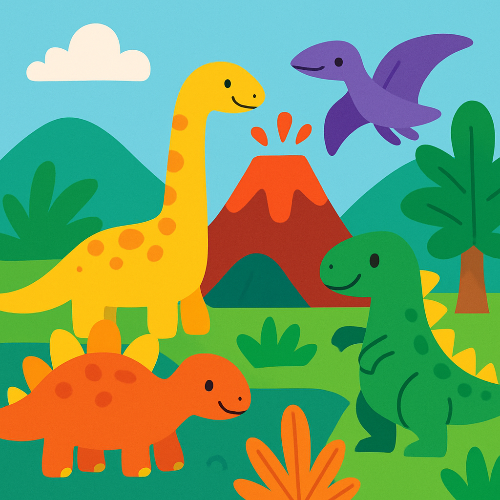 Enchanted Dinosaur Expedition Paint By Diamonds Art