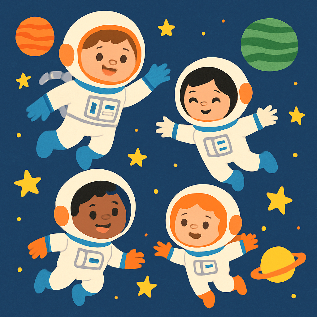 Starry Night Space Explorers Paint By Diamonds Art