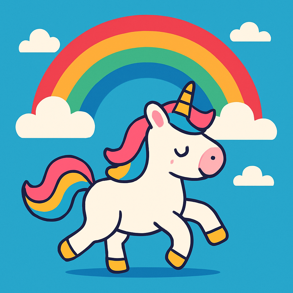 Rainbow Unicorn Dreamland Paint By Diamonds Art