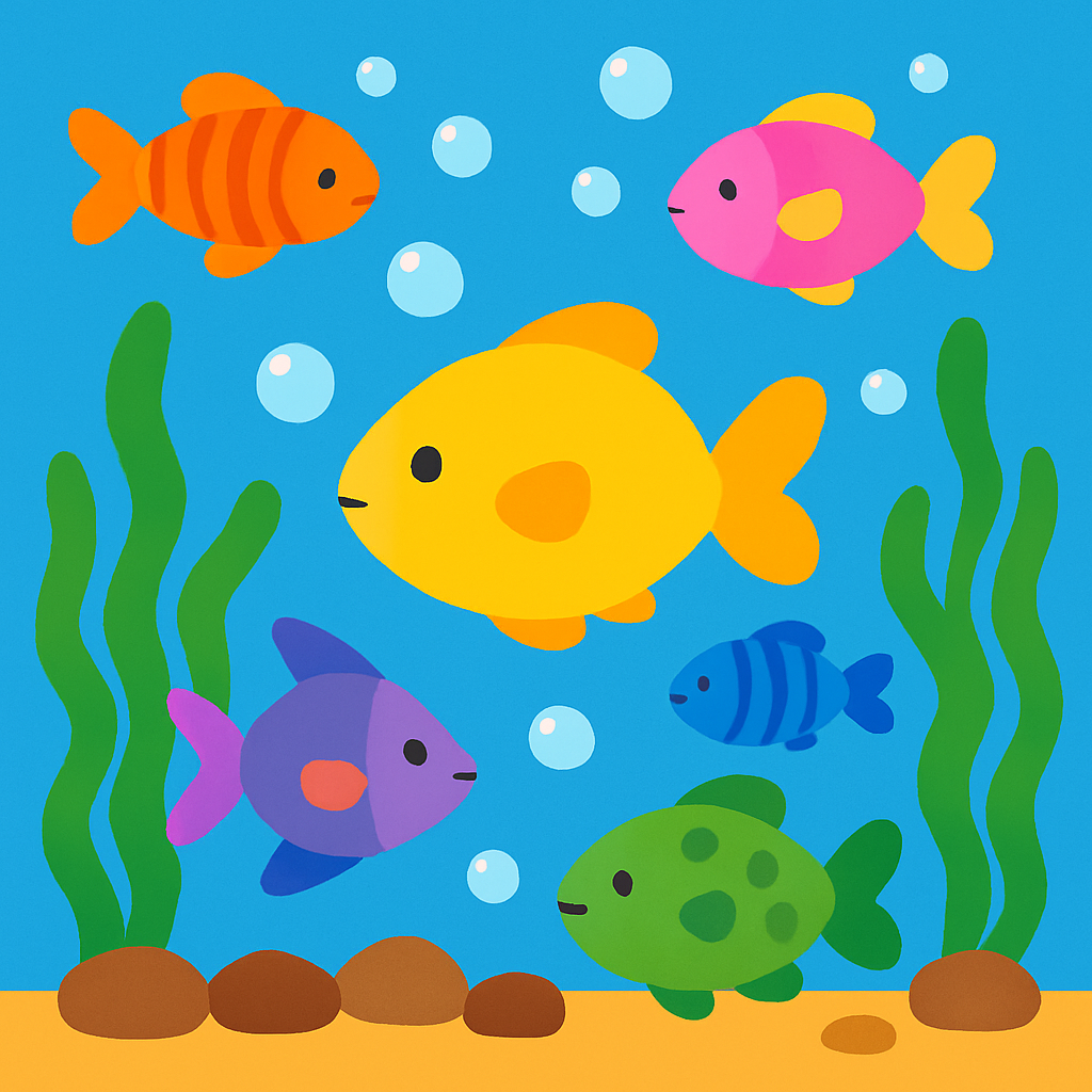 Bubbly Aquarium Delight Paint By Diamonds Art