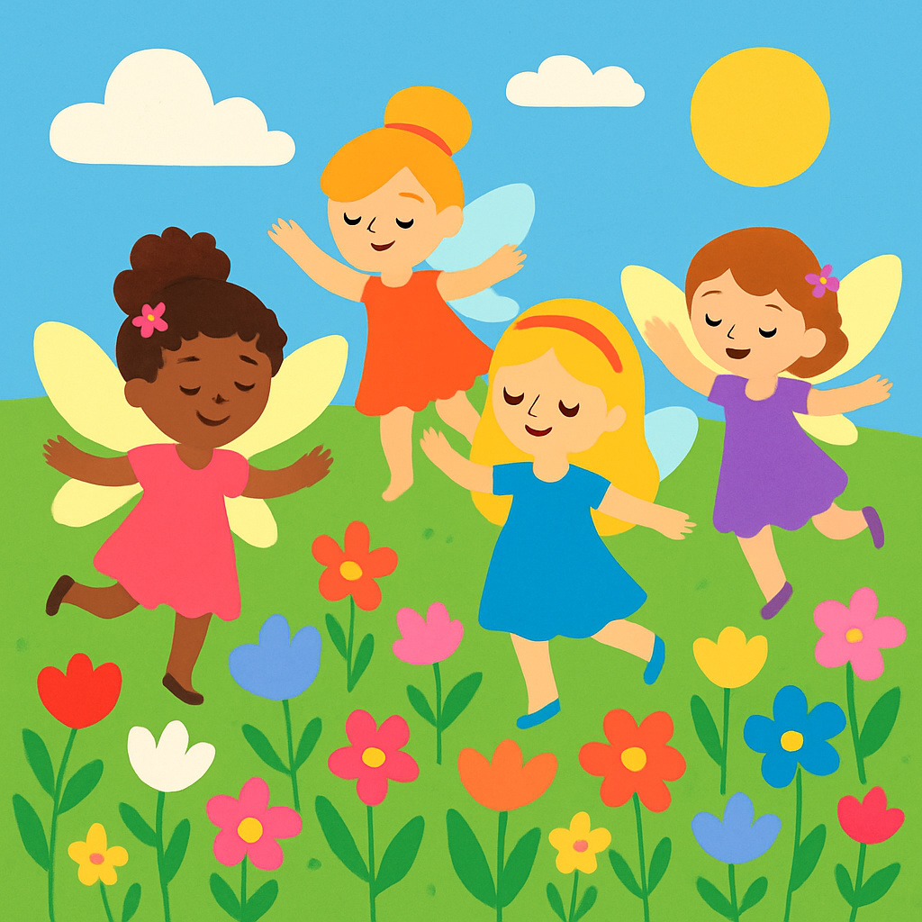 Merry Meadow Fairies Paint By Diamonds Art