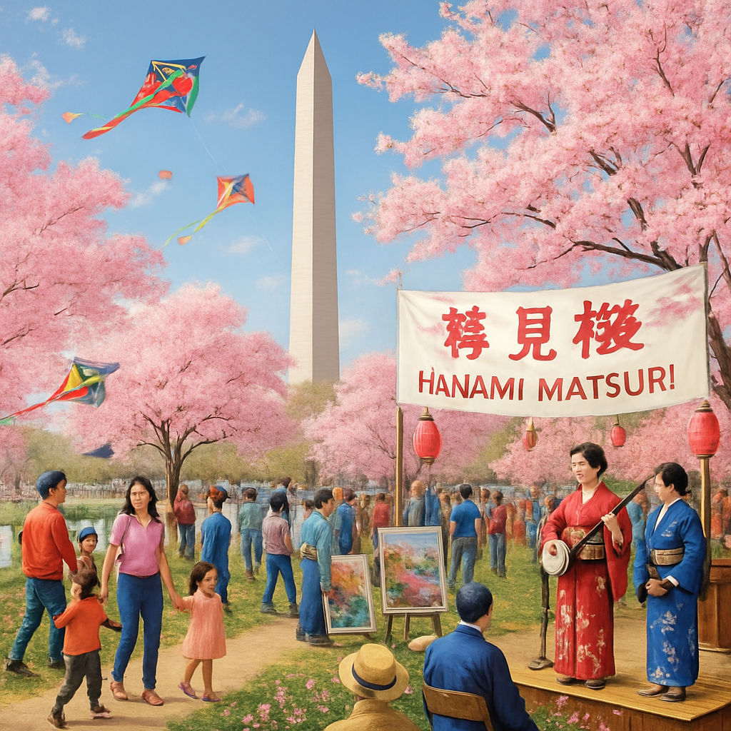 Hanami Matsuri - Washington D.C. Painting Diamond Kit