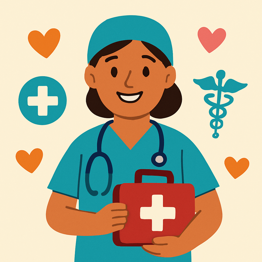 Caring Nurse Painting By Diamonds Kit