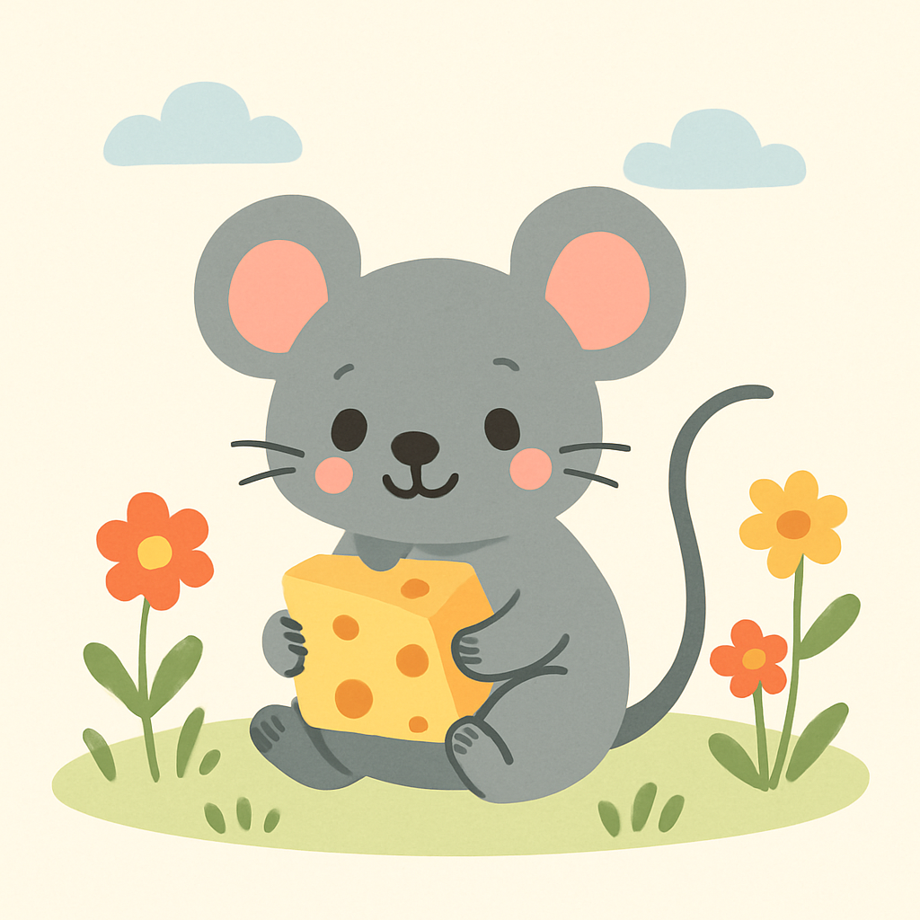Sweet Little Mouse Painting By Diamonds Kit