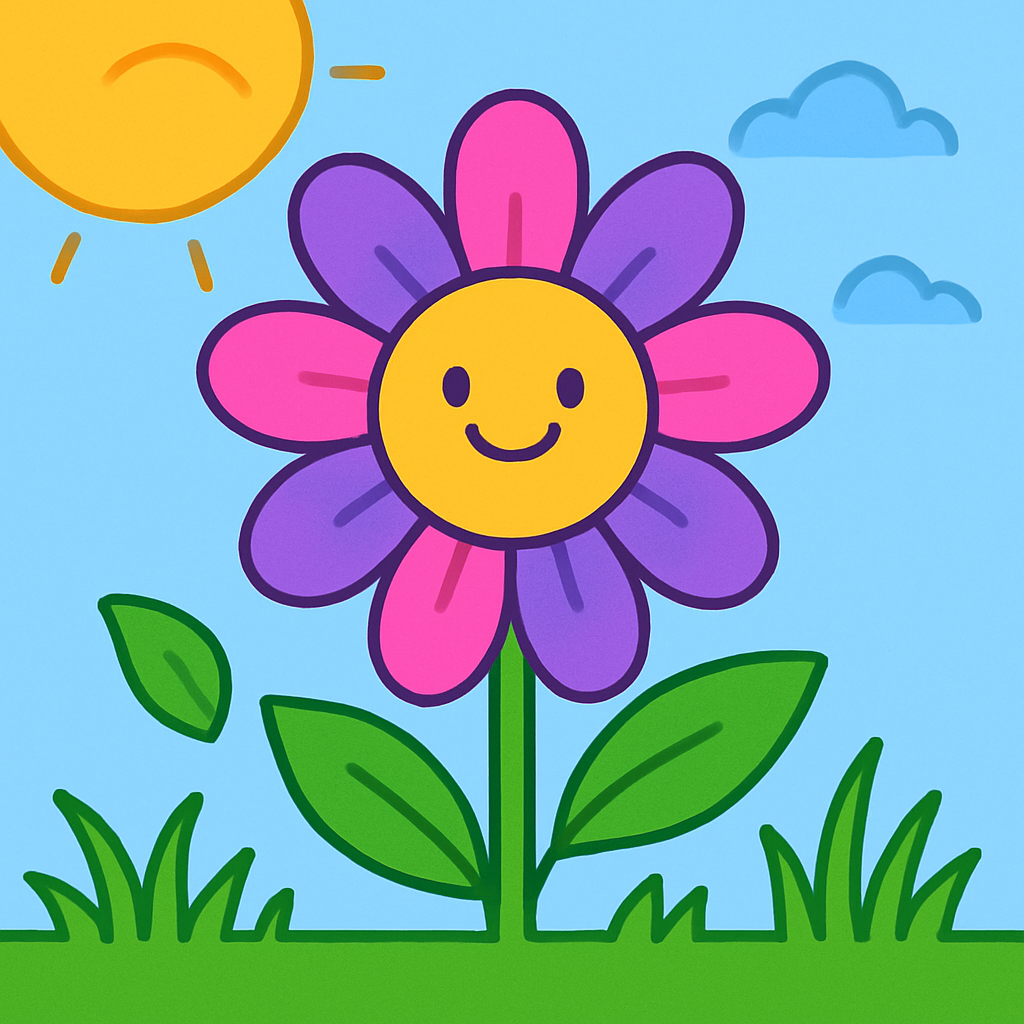 Vibrant Flower Painting By Diamonds Kit