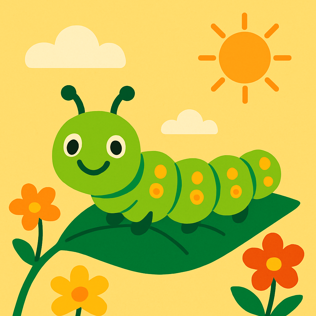 Bubbly Caterpillar Painting By Diamonds Kit