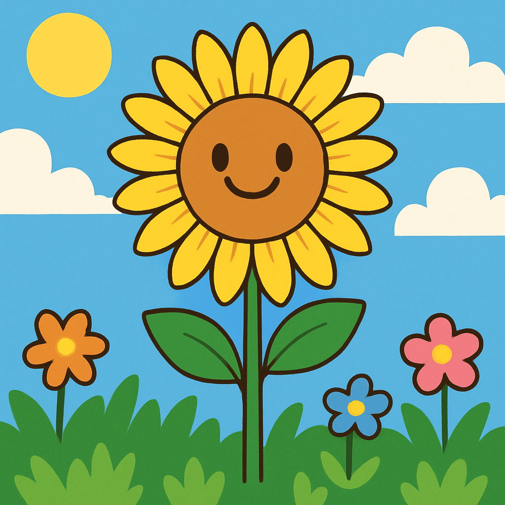 Whimsical Sunflower Painting By Diamonds Kit