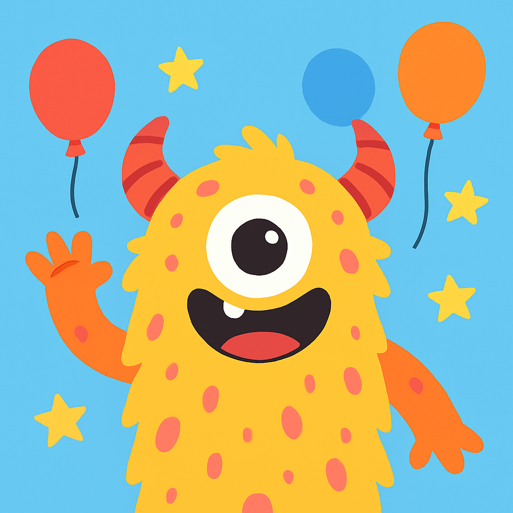 Cute Little Monster Painting By Diamonds Kit