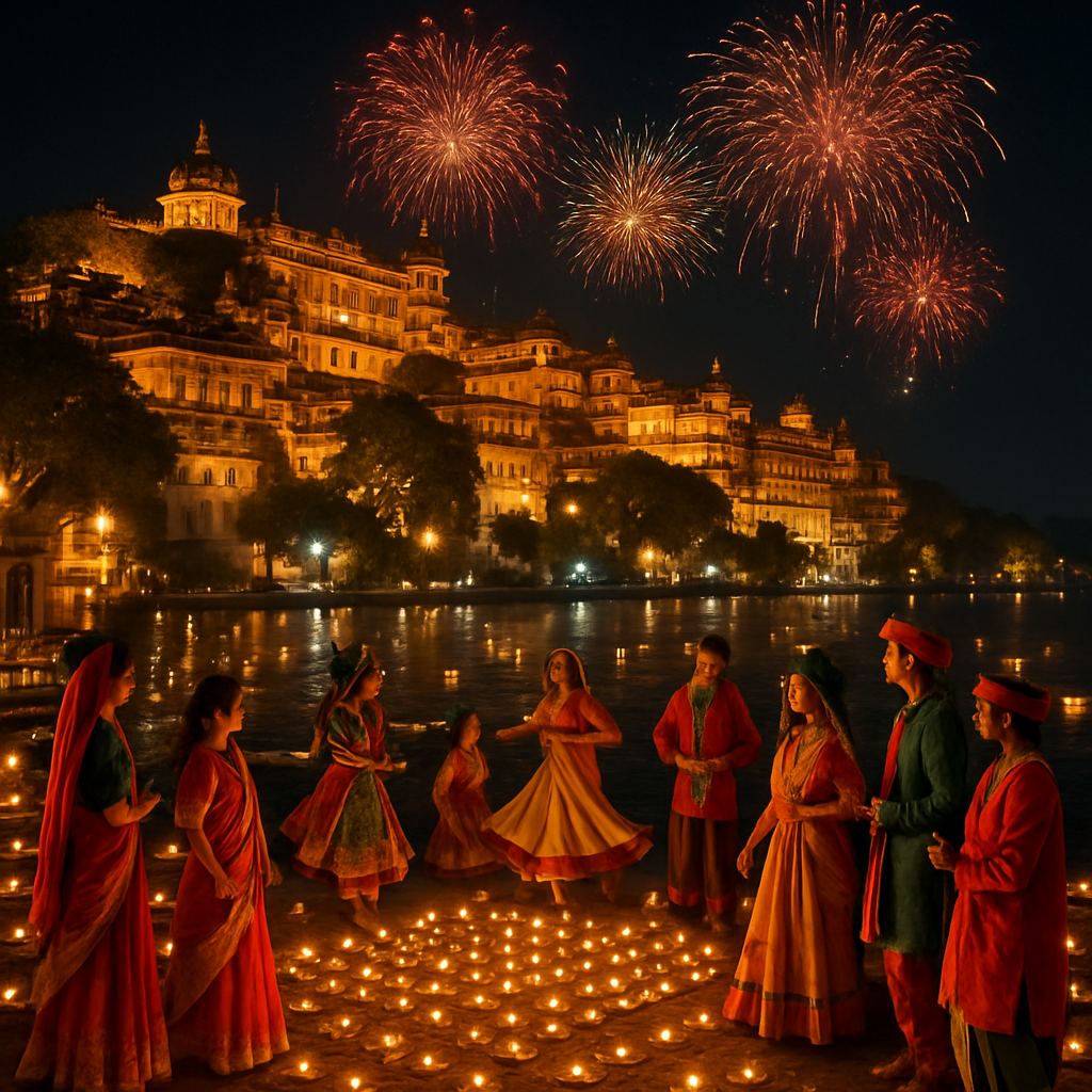 Diwali Festival Of Lights - Udaipur Paint By Diamond