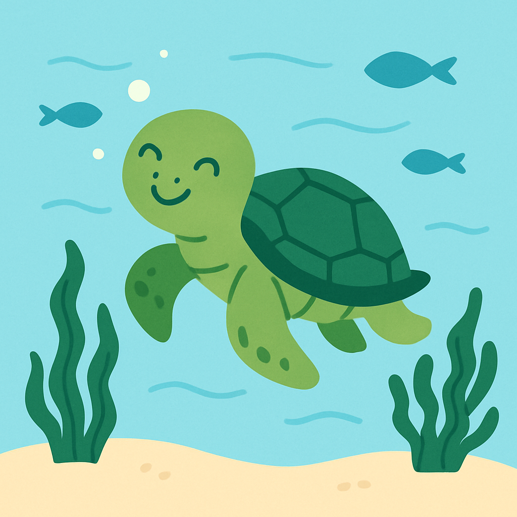 Cute Turtle Painting By Diamonds Kit