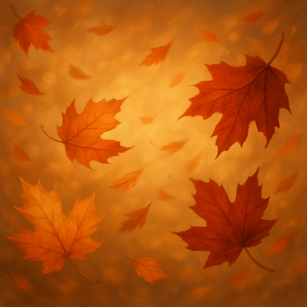Elegant Autumn Leaves Paint By Color