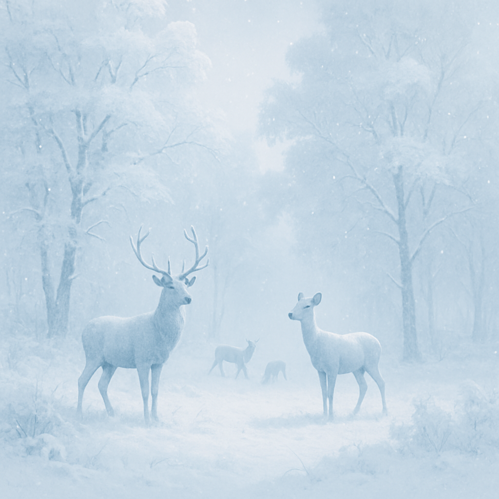 Winter Deer Harmony Paint By Color