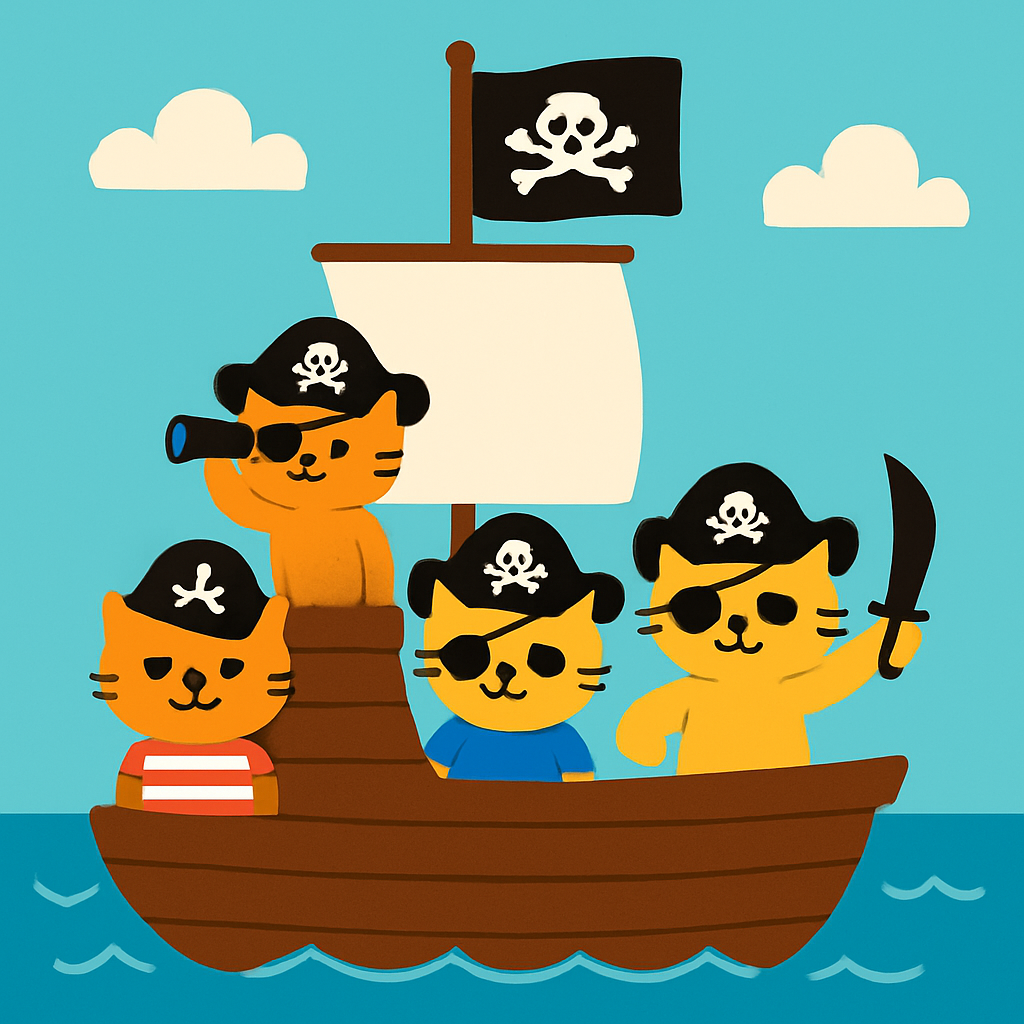 Purrfect Pirate Cats Diamonded Painting Kits