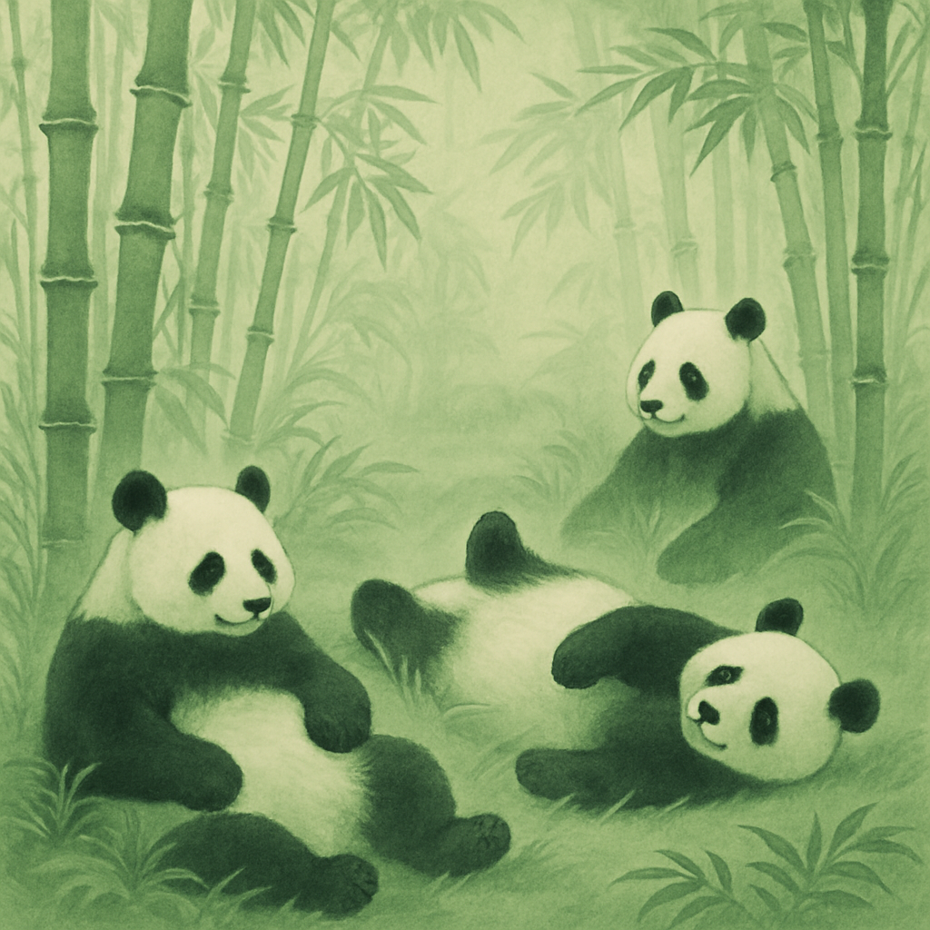 Panda Bamboo Sanctuary Paint By Color