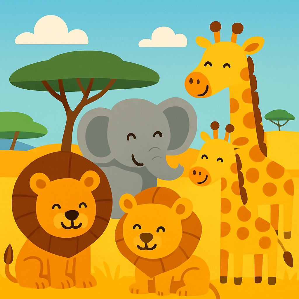 Sweet Safari Soiree Diamonded Painting Kits