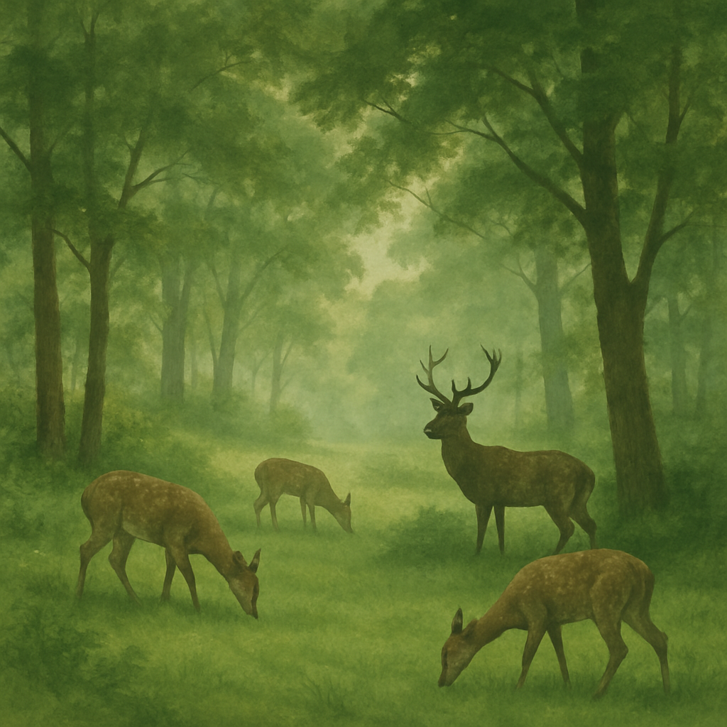 Woodland Deer Harmony Paint By Color