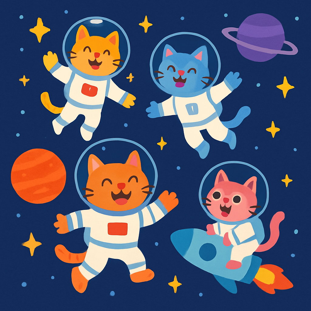 Cosmic Cat Capers Diamonded Painting Kits