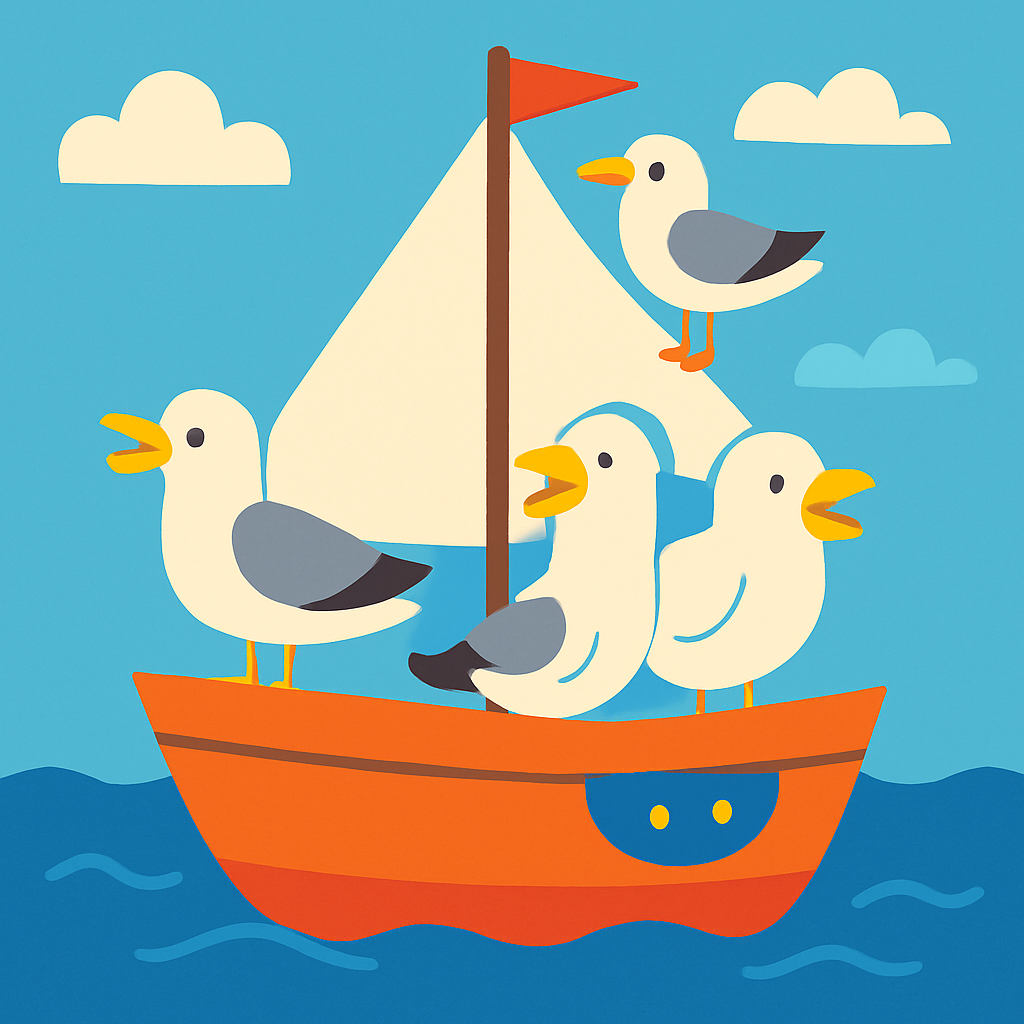 Sailing Seagull Squad Diamonded Painting Kits