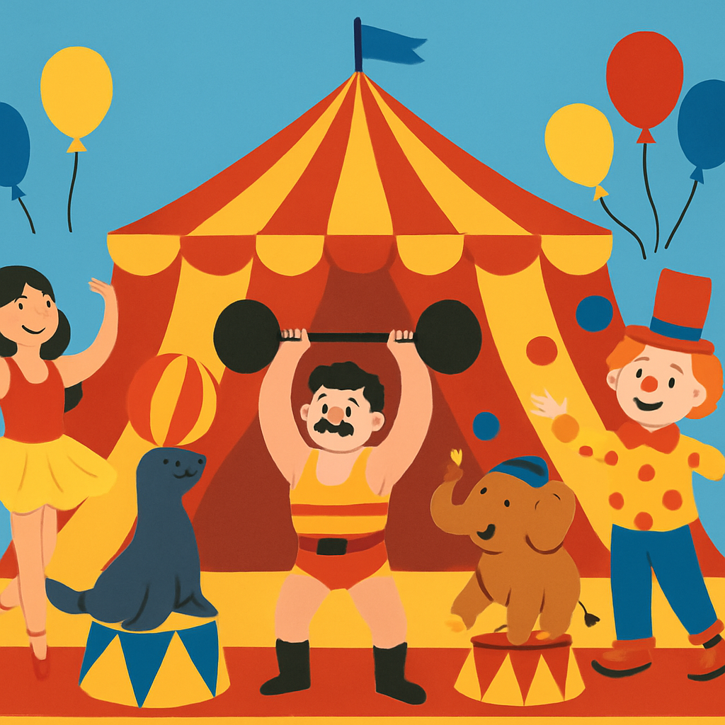 Cheerful Circus Chatter Diamonded Painting Kits