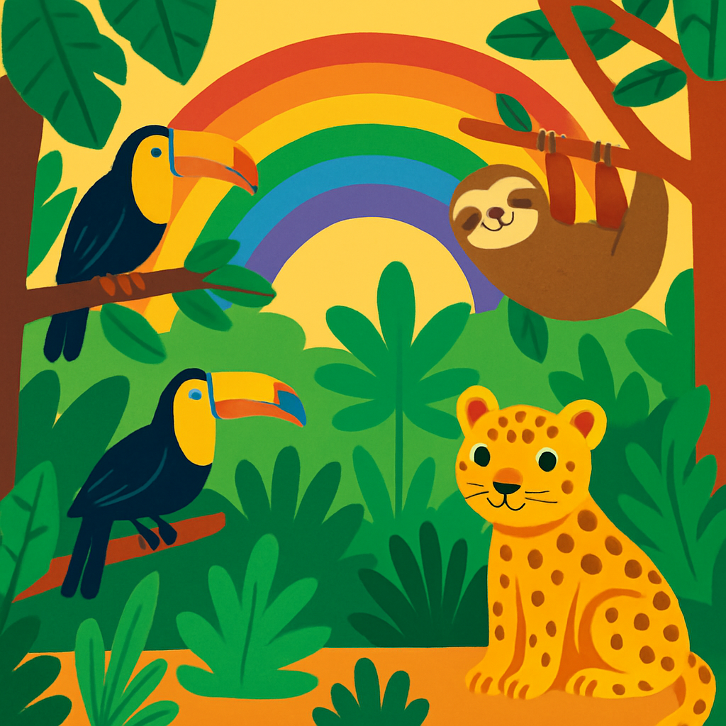 Rainforest Rainbows Diamonded Painting Kits