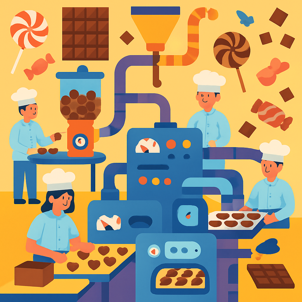Cheery Chocolate Factory Diamonded Painting Kits