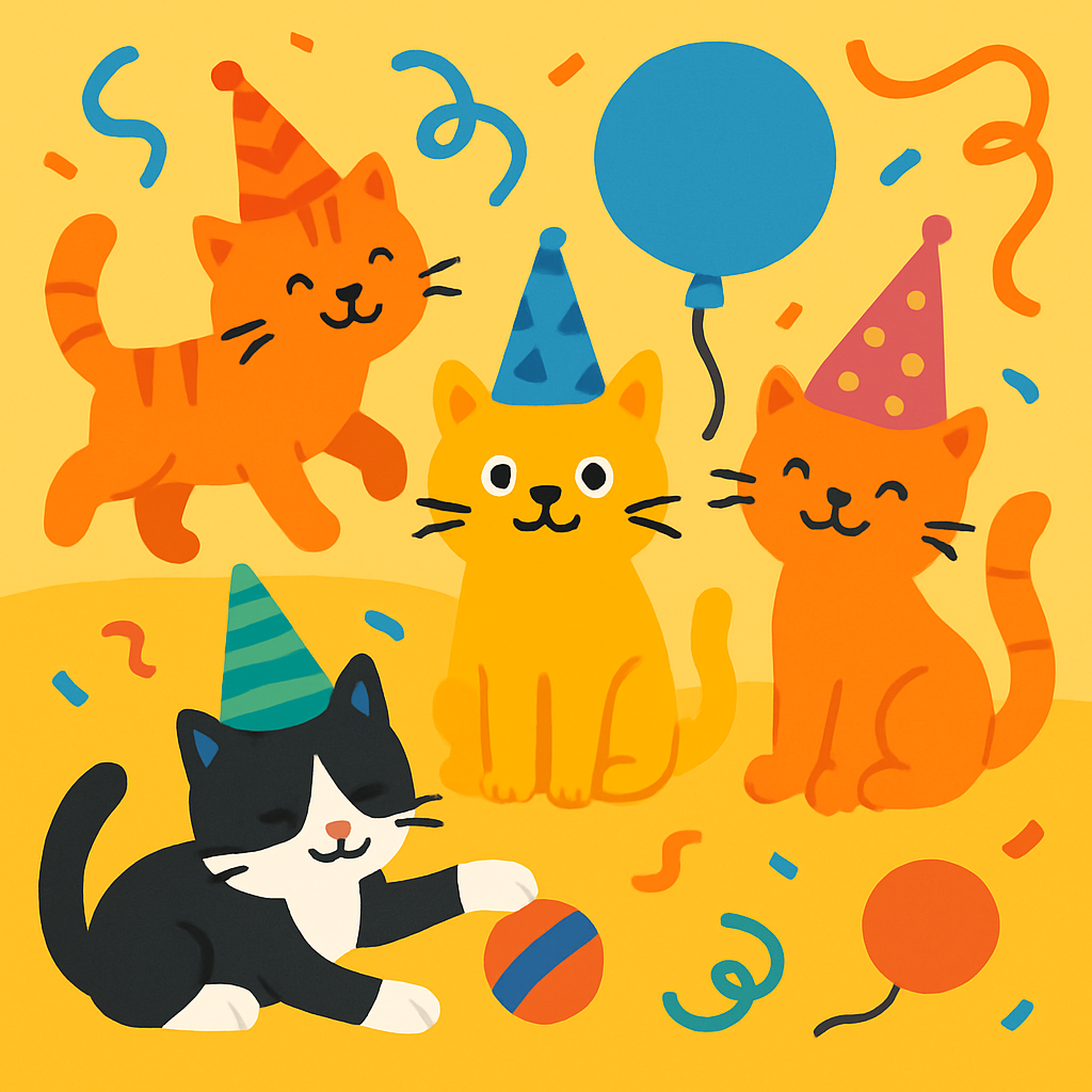 Friendly Feline Fiesta Diamonded Painting Kits