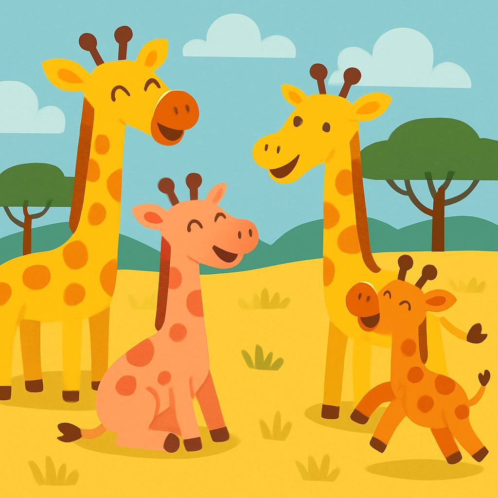 Giggling Giraffe Gala Diamonded Painting Kits