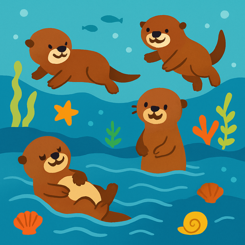 Oceanic Otter Oasis Diamonded Painting Kits