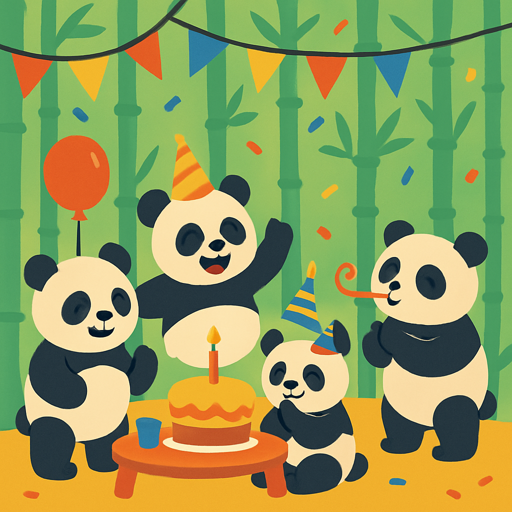 Panda Party Paradise Diamonded Painting Kits