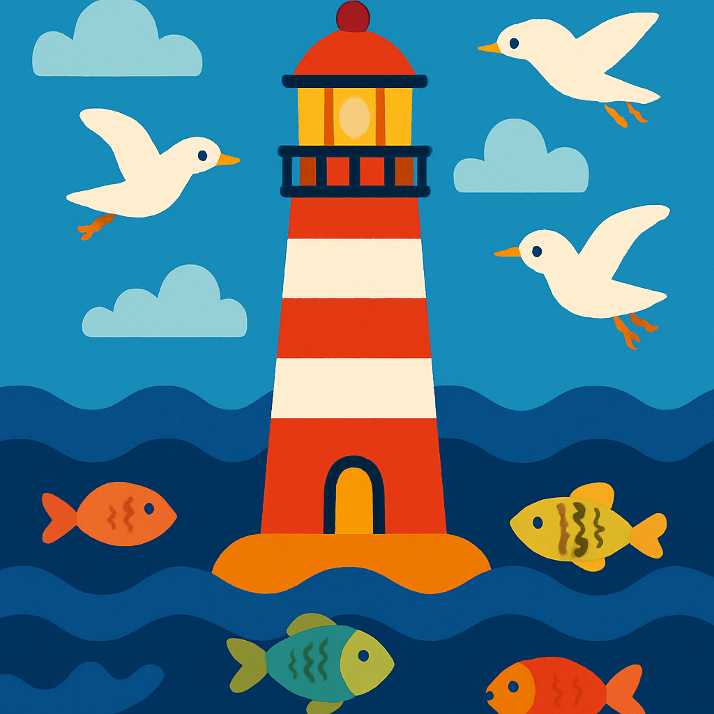 Lively Lighthouse Light Diamonded Painting Kits