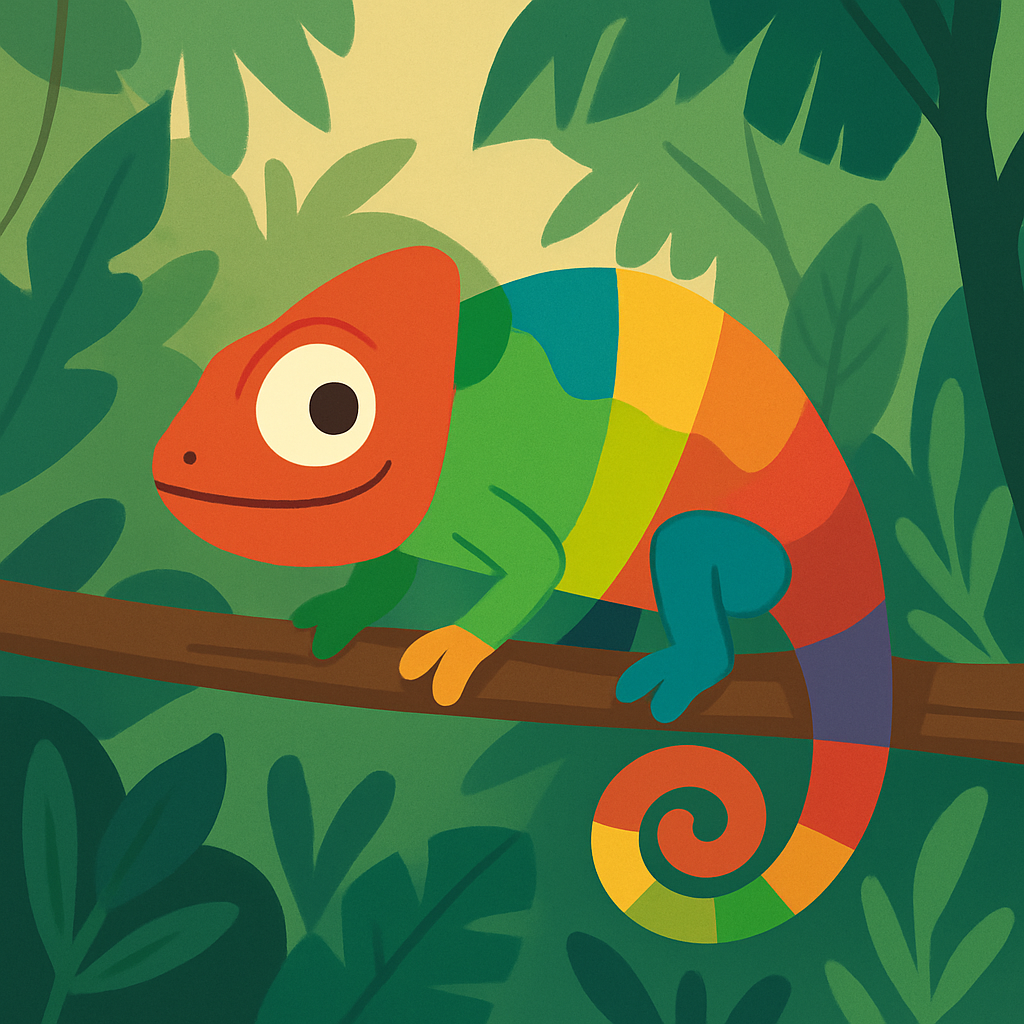 Charming Chameleon Chronicles Diamonded Painting Kits