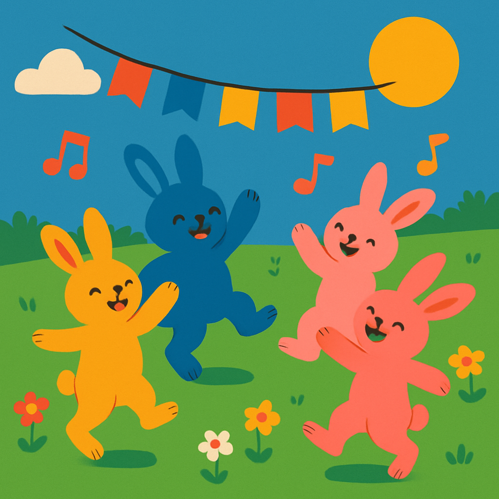 Hopping Bunny Hoedown Diamonded Painting Kits