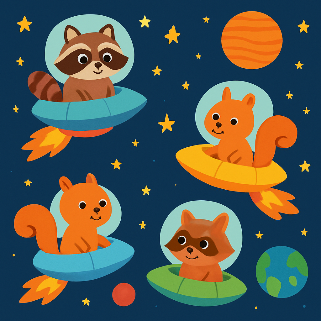 Cosmic Critter Colony Diamonded Painting Kits