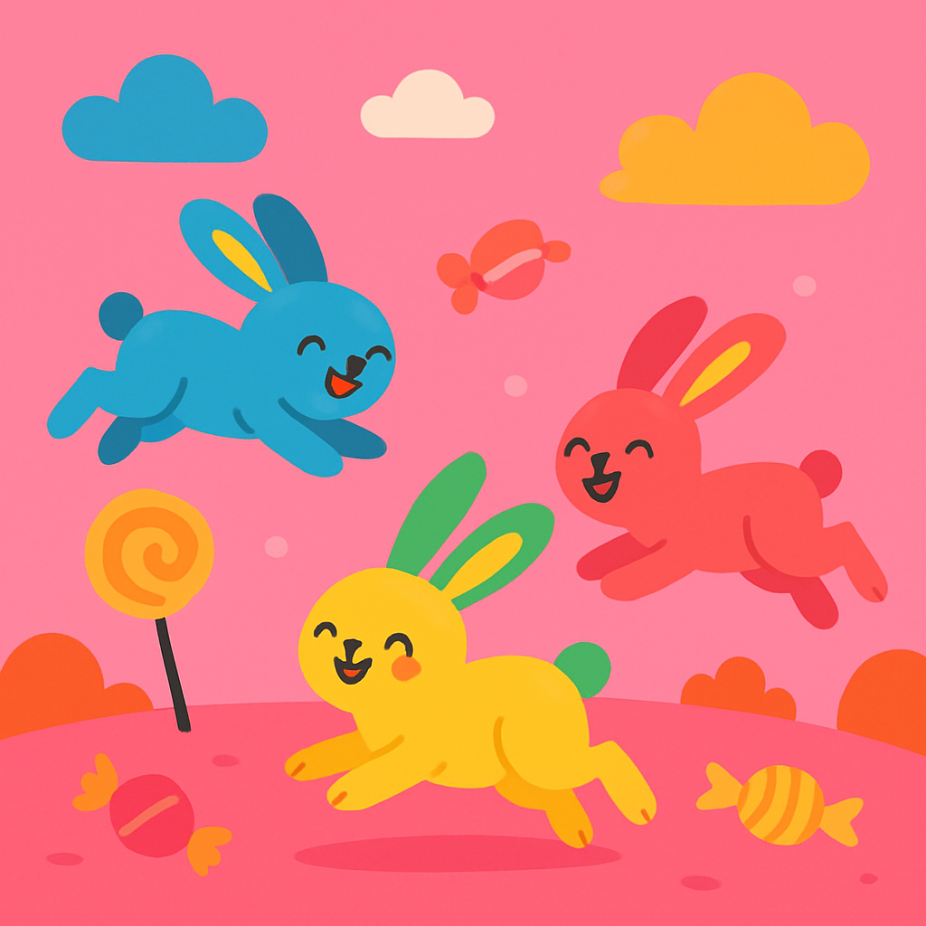 Bubblegum Bunny Bounce Diamonded Painting Kits