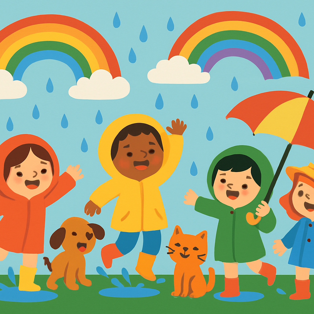 Rainy Day Rainbow Revelry Diamonded Painting Kits