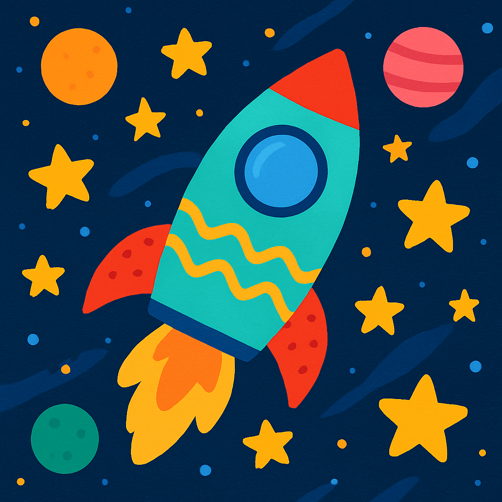 Explorer Space Rocket Adventure DIY Paint By Diamonds