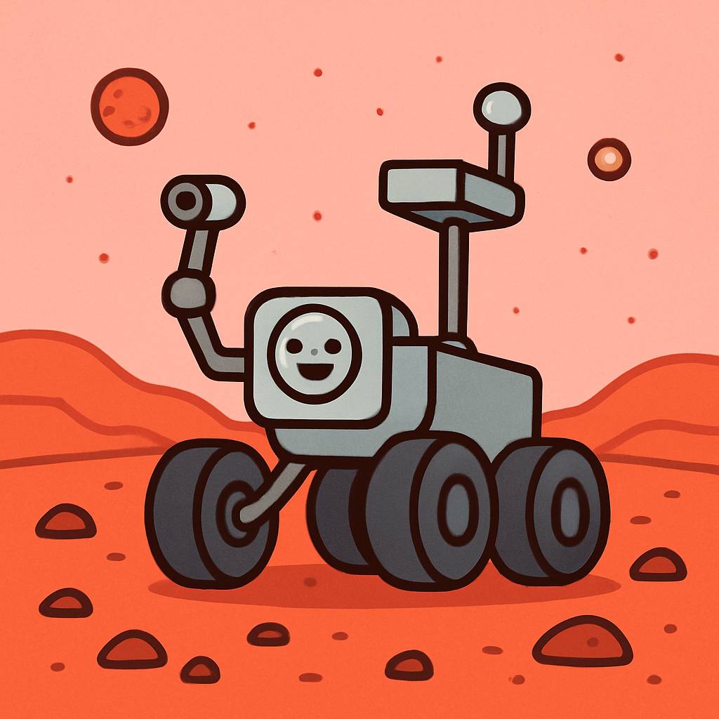 Space Rover Exploring Mars Paint by diamonds kits