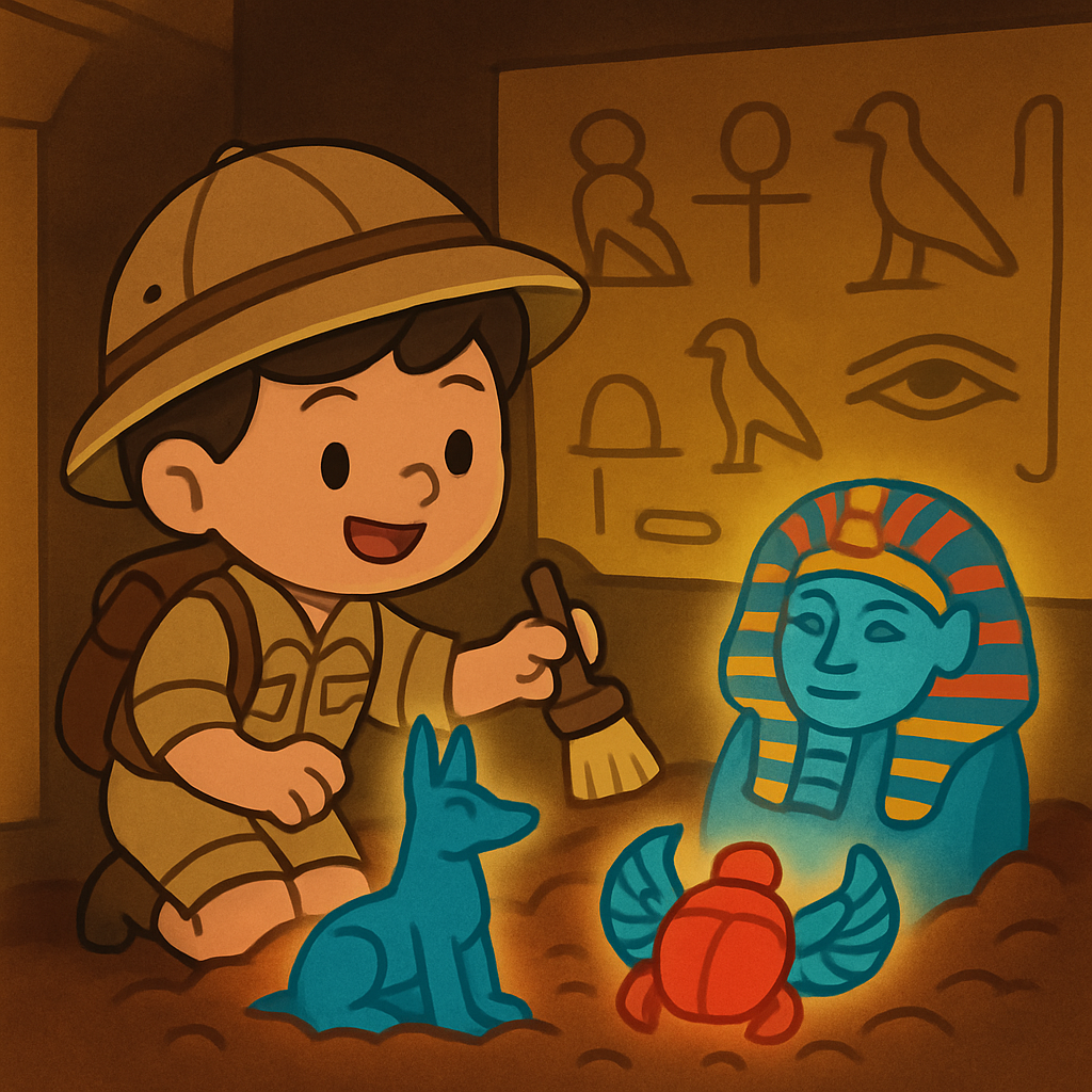 Ancient Egyptian Tomb Discovery Paint by diamonds kits