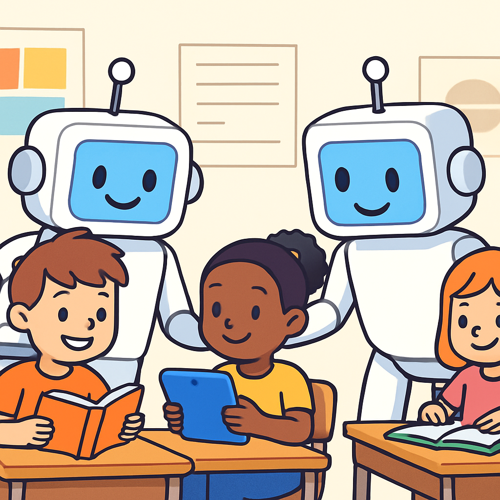 Robotic Helpers At School diamond painting