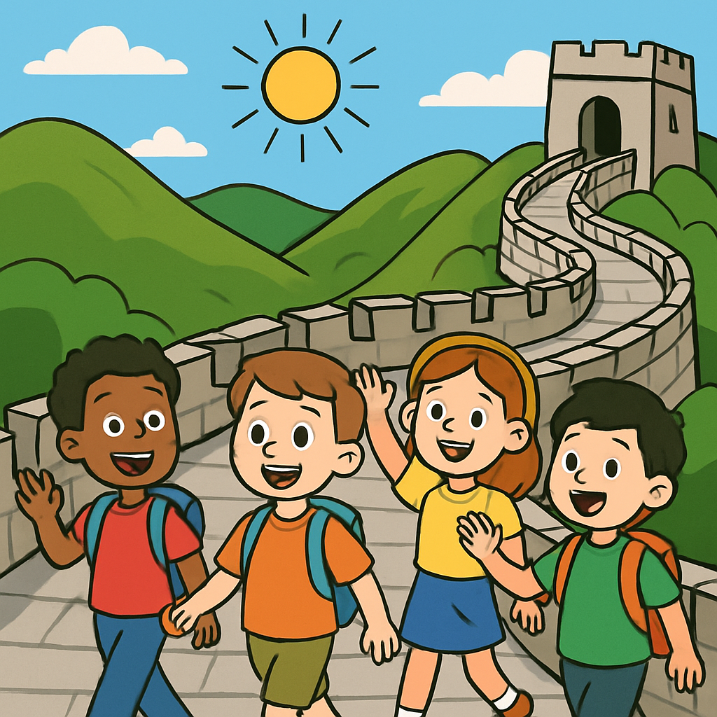 Great Wall Of China Journey paint by color